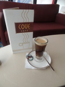 Coffee with Baileys at Cove Cafe